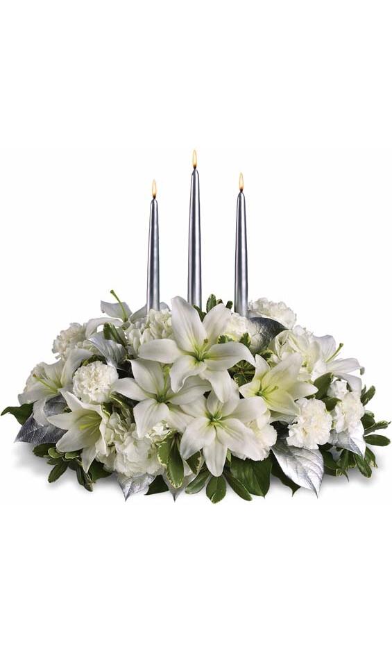 Shimmering Silver Centerpiece