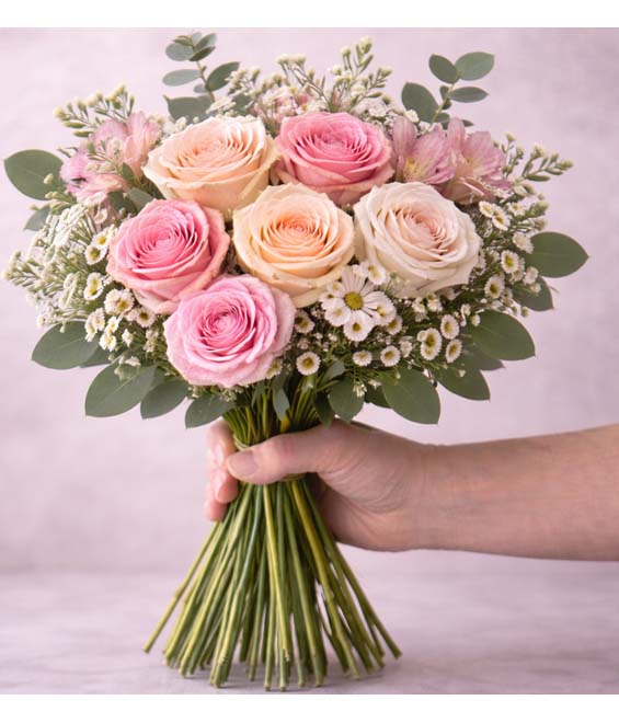 Garden Rose Hand-Tied Bouquet